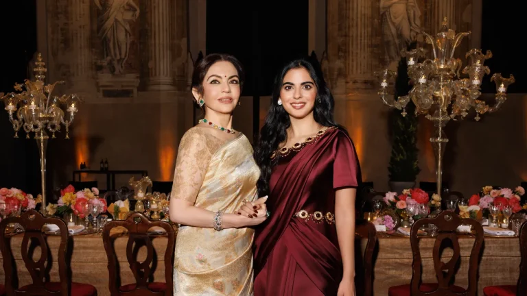 Italian Opulence Meets Indian Flair: Isha Ambani Hosted a Celebration for the Indian Pavilion During the Venice Biennale