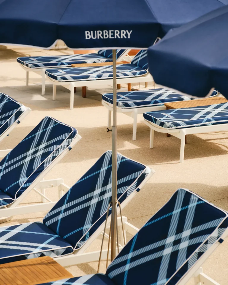 Burberry Brings the British Spirit (And Blue Check) to Hôtel Belles Rives