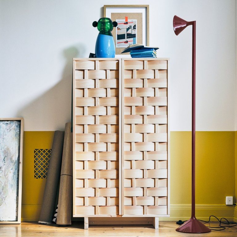 IKEA’s New Woven Wooden Cabinet Has Serious Design Flair |