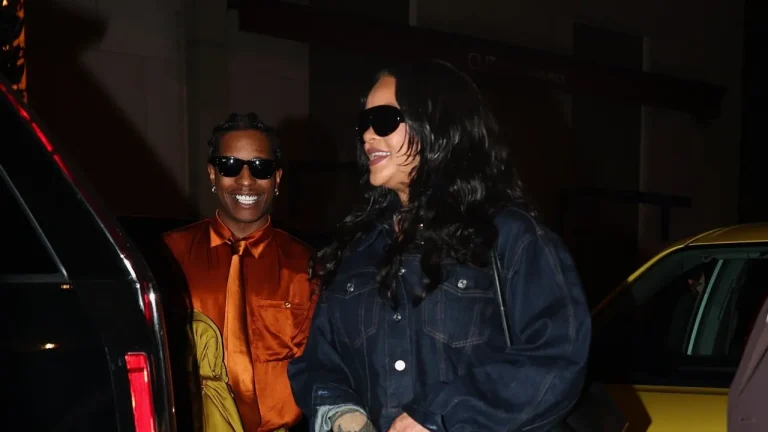 Rihanna and A$AP Rocky Knicks-ify Their Couple Style