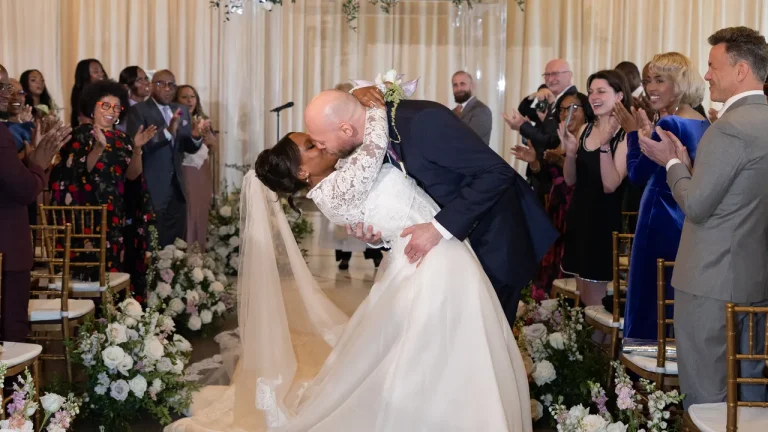 Leila Roker Wore Her Mother’s Diamond and Pearl Wedding Earrings for Her Transatlantic Celebration