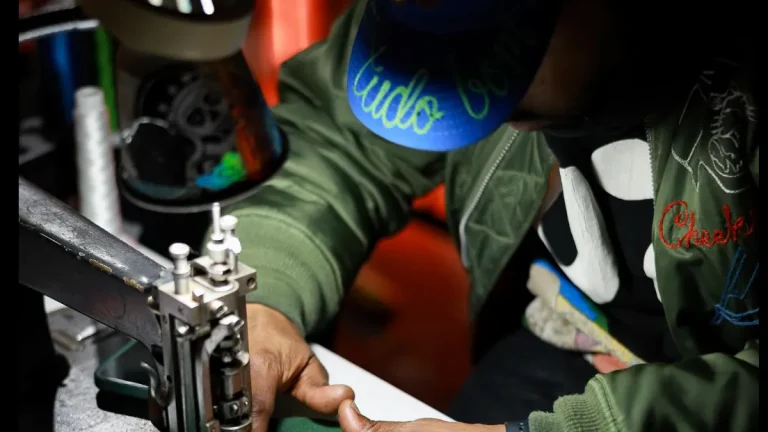 The New York Artist Embroidering Knicks Merch on the Street